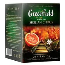 Чай Greenfield Sicilian Citrus 20 пак черный с ароматом красного апельсина