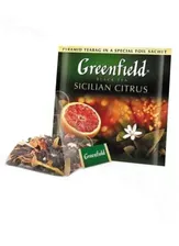 Чай черный Greenfield Sicilian Citrus 20 пирам. × 1,8г оптом