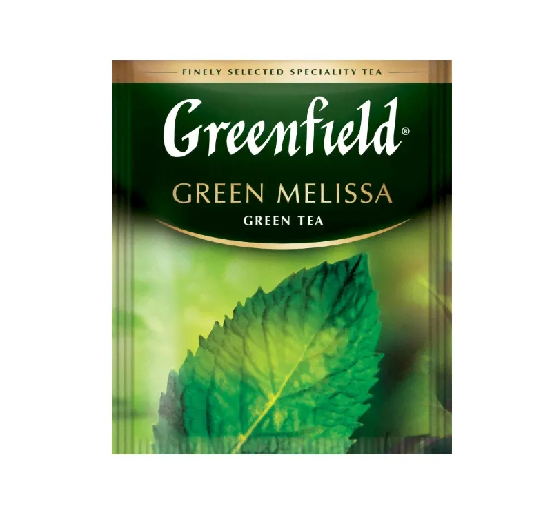 Чай зеленый Greenfield Green Melissa 100 пакетиков-0