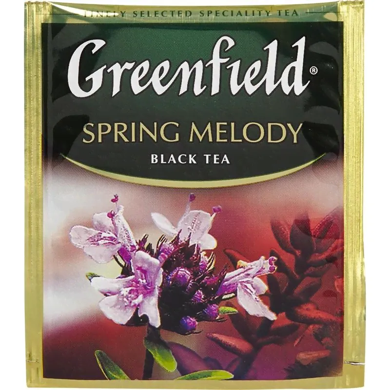 Чай Greenfield Spring Melody черный с чабрецом 100 пакетиков-0
