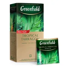 Чай GREENFIELD (Гринфилд) "Tropical Tarragon", улун, с ароматом тархуна, 25 пакетиков в конвертах