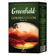 Чай Greenfield Золотой Цейлон чёрный крупнолистовой, 100г