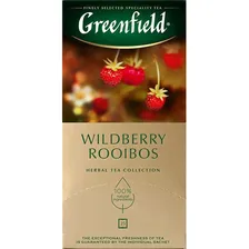 Чай ройбуш Greenfield Wildberry Rooibos 25 пакетиков (клюква, земляника)