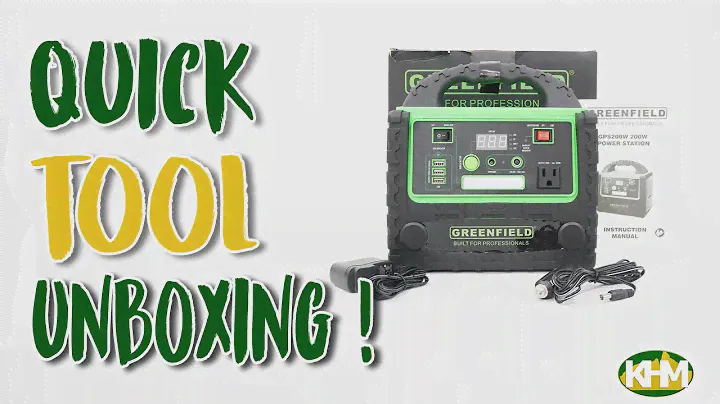 Quick Unboxing Greenfield GPS200W Power Station 200W