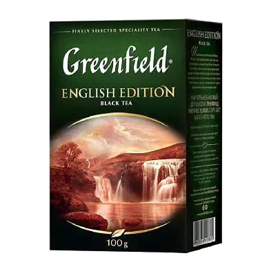 ЧАЙ GREENFIELD ENGLISH EDITION, ЧЁРНЫЙ, ЛИСТОВОЙ, 100г-0