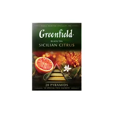 Чай черный в пирамидках Greenfield Sicilian Citrus 20 пакетиков