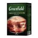 ЧАЙ GREENFIELD ENGLISH EDITION, ЧЁРНЫЙ, ЛИСТОВОЙ, 100г
