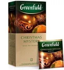 Чай в пакетиках черный Greenfield Christmas Mystery, 25 шт (2шт)