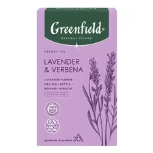 Чай травяной Greenfield лаванда-вербена в пирамидках 1,8 г х 20 шт