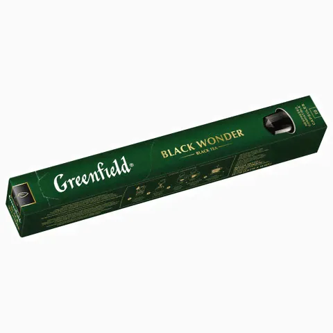 Чай в капсулах GREENFIELD "Black Wonder", черный, 10 штук х 2,5 г, 1362-10-0
