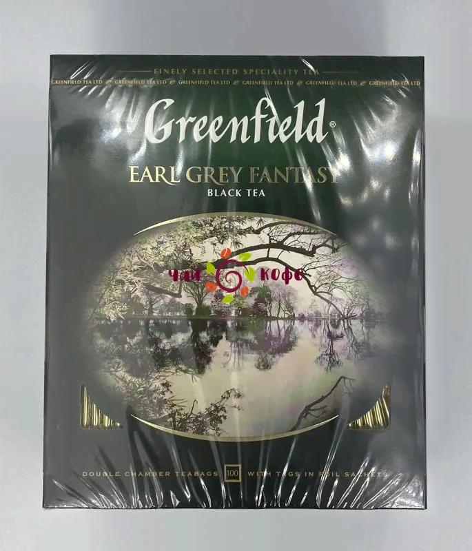 Гринфилд Седой граф 100 пакетиков Greenfield Earl Grey Fantasy-0