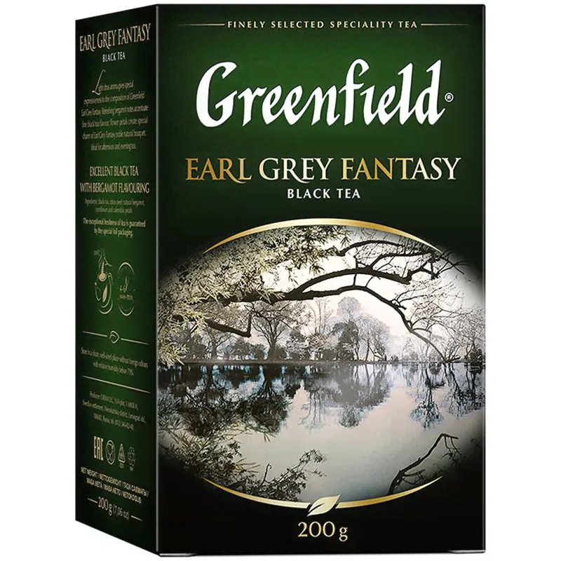 Чай Greenfield Earl Grey Fantasy черный листовой, 200г 0794-10-3