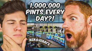 Reacting to How Ben & Jerry's Makes 1 Million Pints Every Day!!