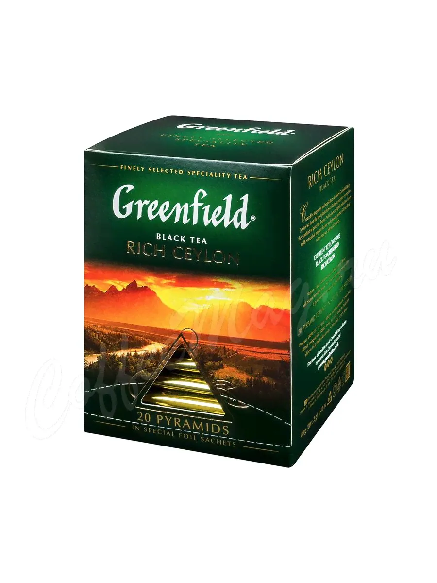 Чай Greenfield Rich Ceylon черный в пирамидках 20 шт-0