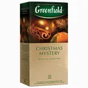 Чай GREENFIELD (Гринфилд) "Christmas Mystery", черн с корицей, 25 пак по 1,5г
