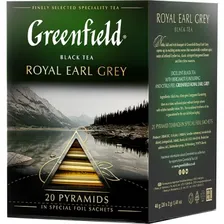 Чай черный байховый "Greenfield Royal Earl Grey" с цедрой цитрусовых и ароматом бергамота, 40г