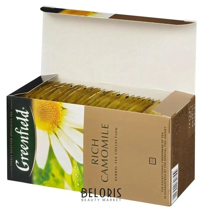 Greenfield Чай Greenfield Rich Camomile трав.фольг.25пак/уп,104574-3