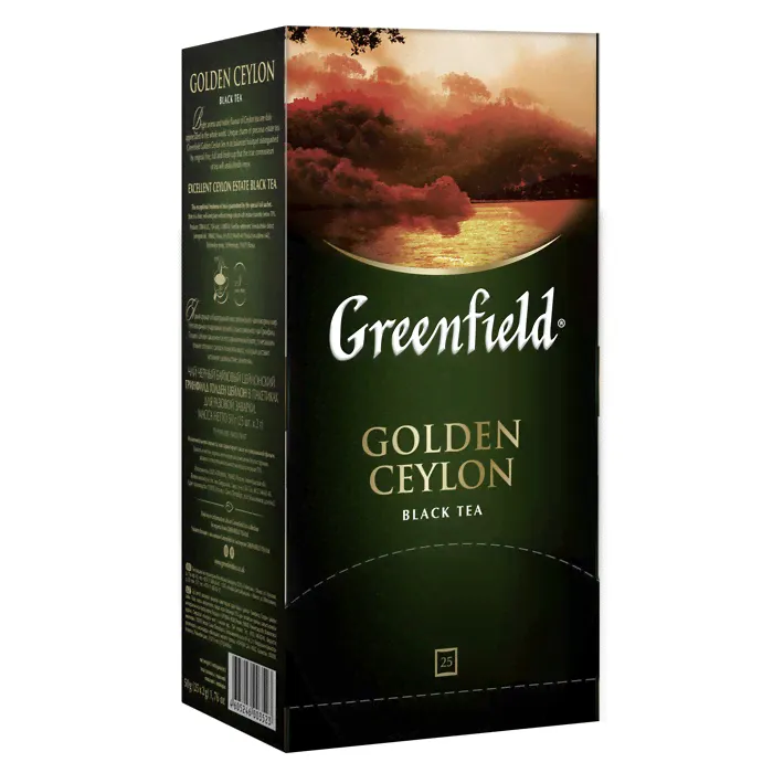 Чай Greenfield Golden Ceylon (Голден Цейлон), черный, 25 пакетиков-0
