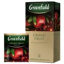 Greenfield Чай черный Grand Fruit, 25 пакетиков по 1,5 г