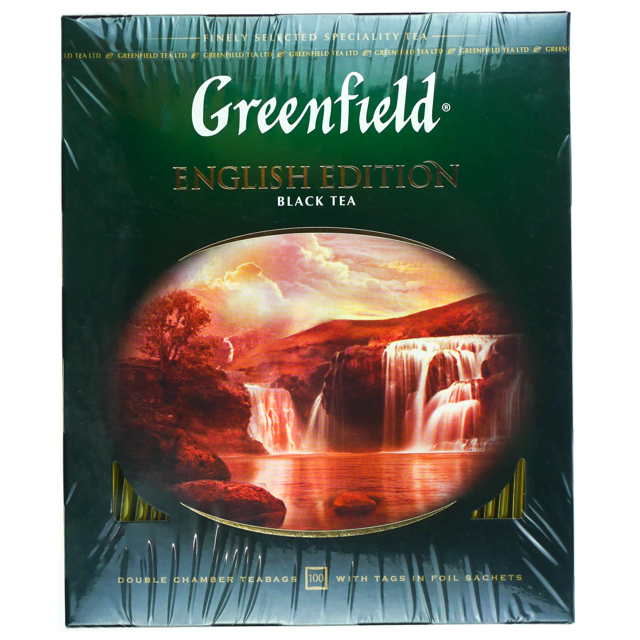 Чай черный Greenfield (Гринфилд) 100 пакетиков English Edition-0