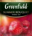 Greenfield Summer Bouquet травяной чай Гринфилд в пакетиках, с малиной и шиповником 100 пакетиков