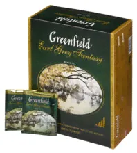 Чай Greenfield Earl Grey Гринфилд Эрл Грей, 100 пак. х 2 гр