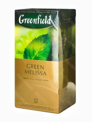 Чай Greenfield Green Melissa зеленый в пакетиках 25 шт.-0