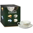 ПОДАРОЧНЫЙ НАБОР ЧАЯ GREENFIELD АССОРТИ ИЗ 4 ВИДОВ ЧАЯ, 100 ПАКЕТИКОВ + ЧАЙНАЯ ПАРА