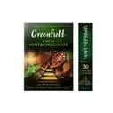 Чай GREENFIELD (Гринфилд) "Mint and Chocolate", черный, 20 пирамидок в конвертах