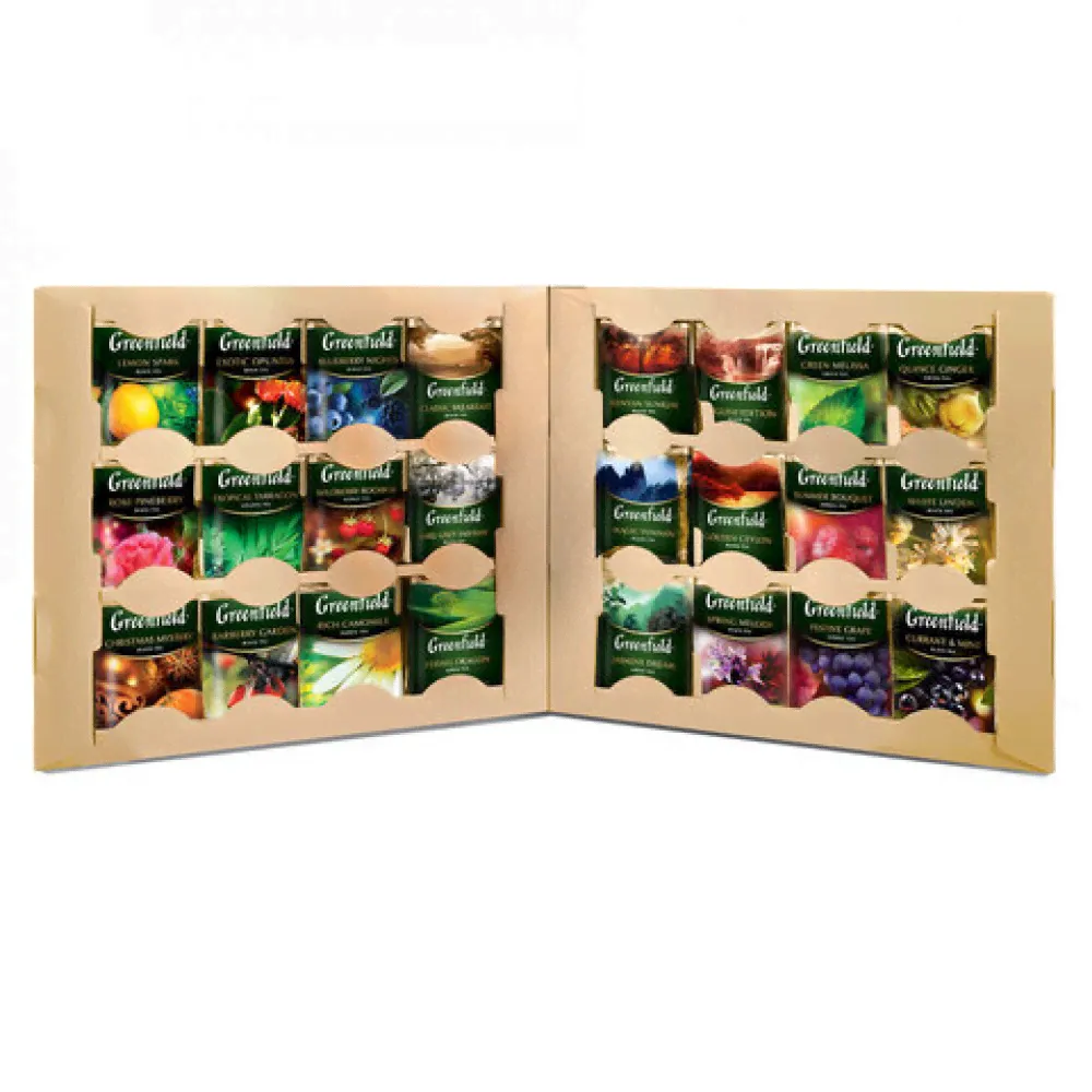 Чай GREENFIELD Premium Tea Collecton ассорти 24 вкусов НАБОР 96 пакетиков-1