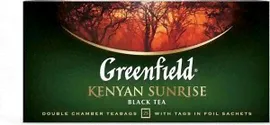 Черный чай в пакетиках Greenfield Kenyan Sunrise, 25 шт