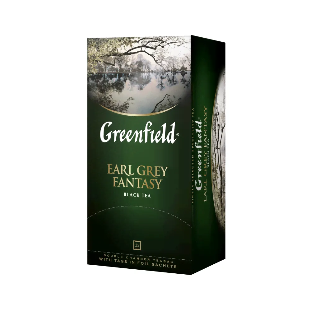 Чай "Greenfield" Earl Grey Fantasy черный с бергамотом в пакетиках, 25шт-0