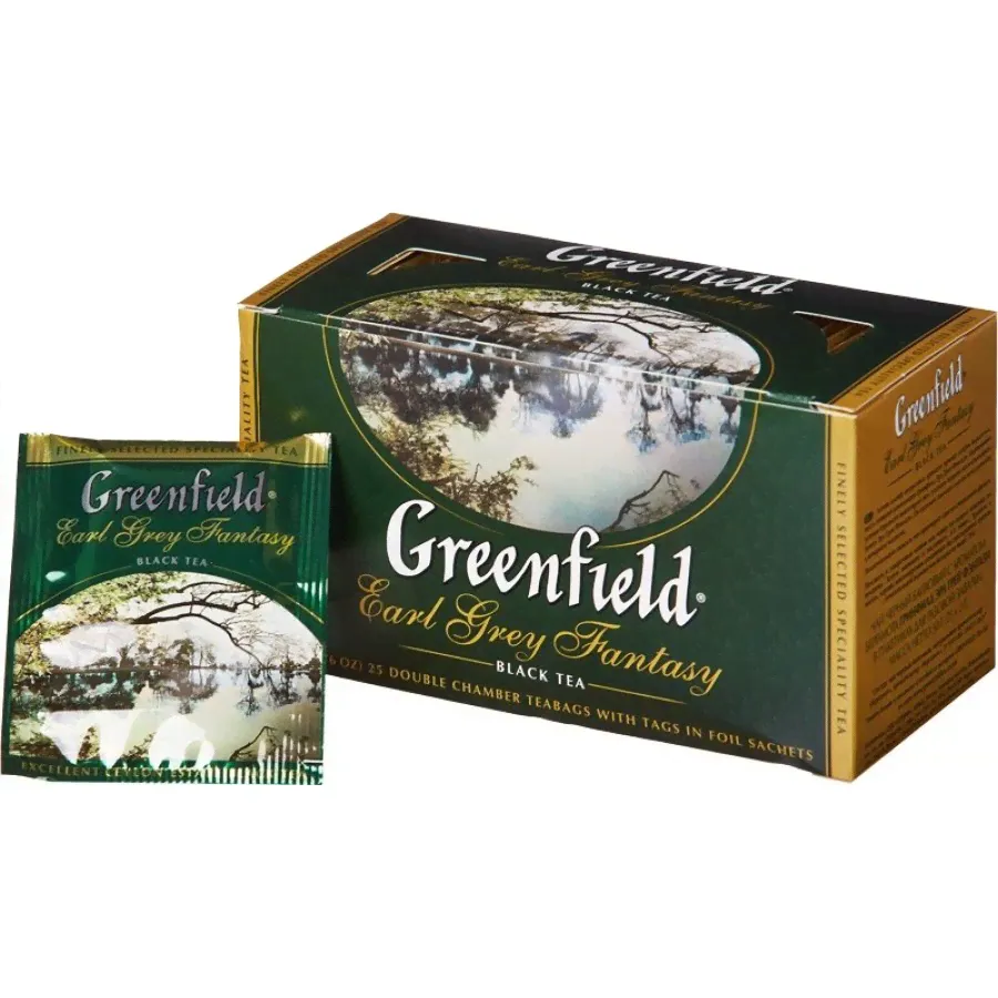 Чай черный Greenfield Earl Grey Пакетированный (25 пак)-0