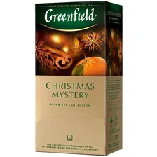 Чай Greenfield Christmas mystery чёрный в пакетиках, 25х1.5г