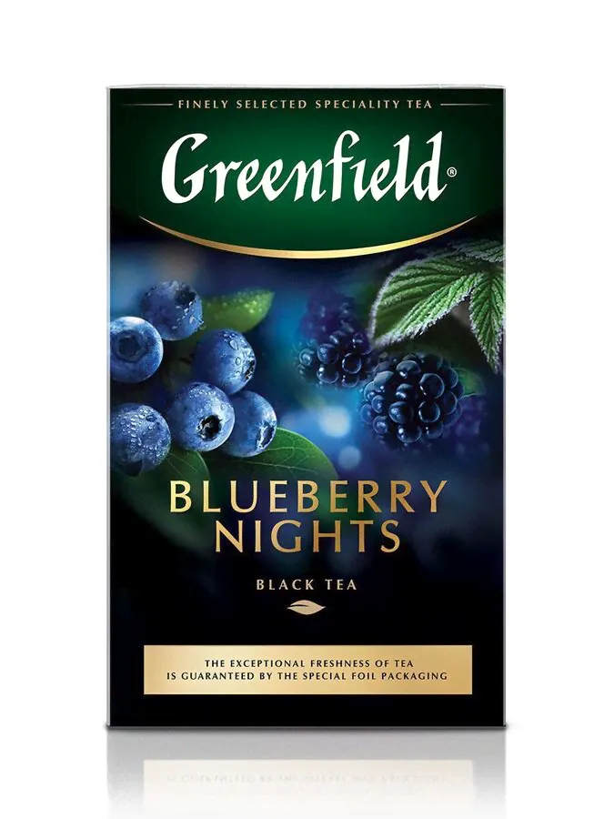 Чай Greenfield черный листовой Blueberry Nights, 100 г