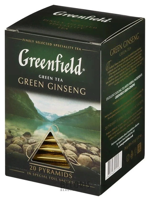 Greenfield Чай Greenfield Green Ginseng зеленый фольгир. 20пак/уп 1156-08-1