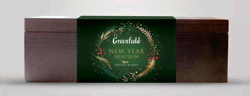 Greenfield Набор «Коллекция чая и чайного напитка в подарочной деревянной шкатулке» 32 штуки-0