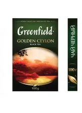 Чай черный Greenfield Golden Ceylon листовой 100 г оптом