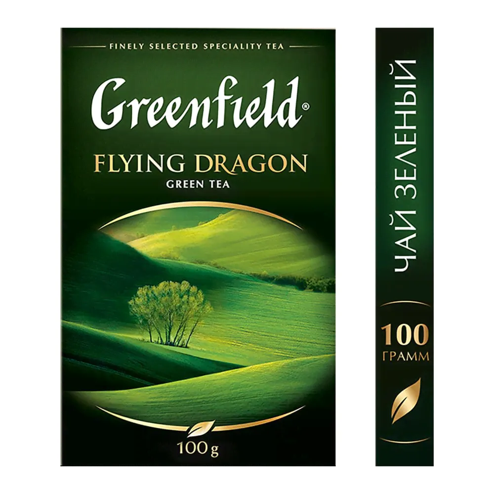 Чай зеленый Greenfield Flying dragon крупнослистовой 100г-0