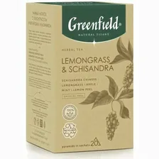 Чай Greenfield NATURAL TISANE Lemongrass &amp; Schisandra, травяной/фруктовый, 20 пак/упак, пирамидки