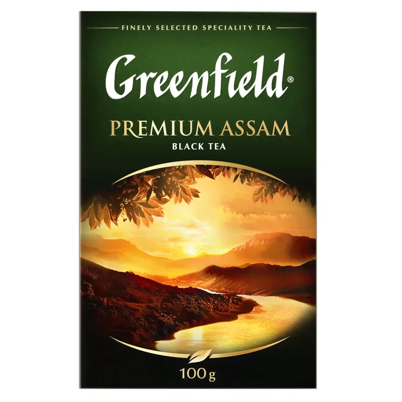 Чай Greenfield Премиум Ассам чёрный индийский, 100г-3