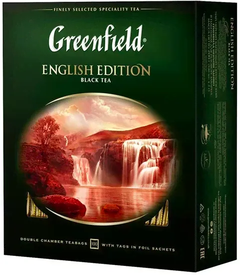 Черный чай Greenfield English Edition, 100 пак.-0
