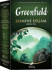 Greenfield Jasmine Dream зеленый ароматизированный листовой чай Гринфилд 200 г