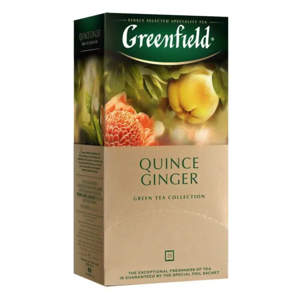 Чай зеленый Greenfield Quince Ginger 25 пакетиков