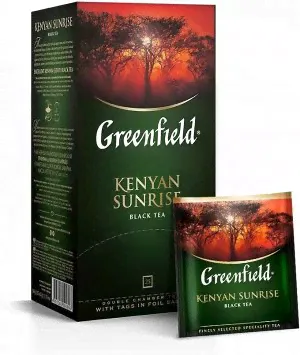 Черный чай в пакетиках Greenfield Kenyan Sunrise, 25 шт-0