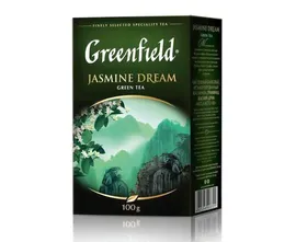 Чай зеленый ароматизированный листовой Jasmine Dream, 100 г, Greenfield