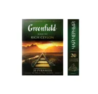 Чай черный Greenfield Rich Ceylon в пирамидках 20 шт