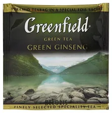 Greenfield Чай Greenfield Green Ginseng зеленый фольгир. 20пак/уп 1156-08