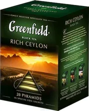 Черный чай Greenfield Rich Ceylon, 20 пирамидок