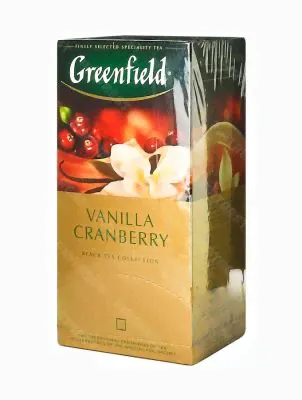Чай Greenfield Vanilla Cranberry черный в пакетиках 25 шт.